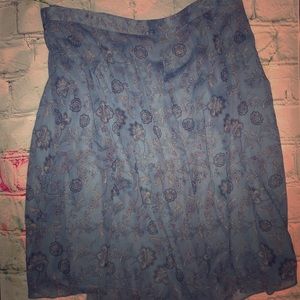 Jaclyn Smith Blue Floral Print XL